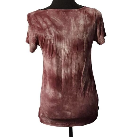 American Eagle Outfitters Soft and Sexy Purple Tie Dye Short Sleeve Tee XS - Picture 4 of 7